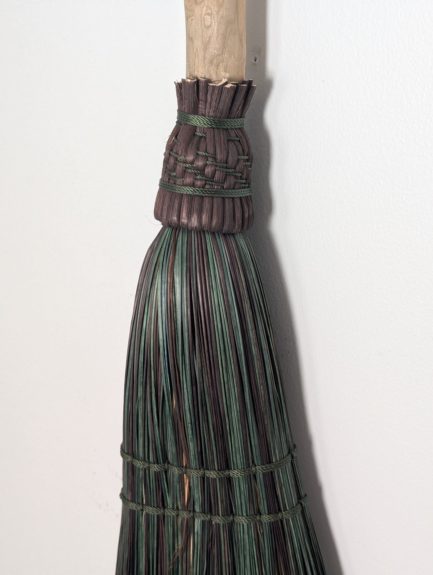 Hearth Broom Green & Brown